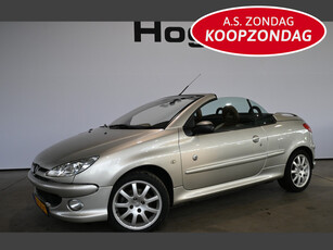 Peugeot 206 CC 1.6-16V Roland Garros Airco ECC Leer Windscherm Licht metaal 100% Onderhouden Inruil mogelijk