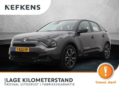 CITROEN C4 Ë-C4 Feel Pack 50 kWh 136pk Automaat | Navigatie | 3-fase laden | Achteruitrijcamera | Climate Control | Cruise Control | Parkeersensoren | Led koplampen | Winterpakket | Apple Carplay | Bluetooth | DAB+ radio | 18