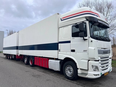 DAF XF 460 6X2 TRS FRIGO + GROENEWEGEN 3 AXLE TRAILER