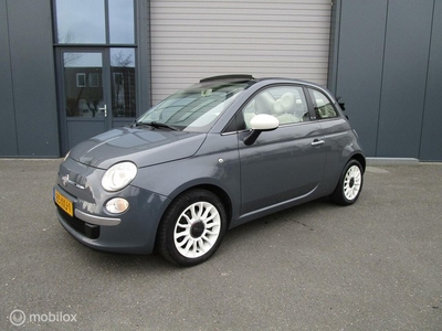 Fiat 500 0.9 TwinAir Lounge Cabrio 127dkm Airco VERKOCHT!