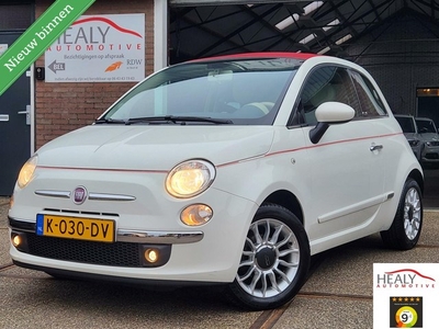 Fiat 500 1.2 LoungeCabrio95dkm2011AircoHalf leerMooi!