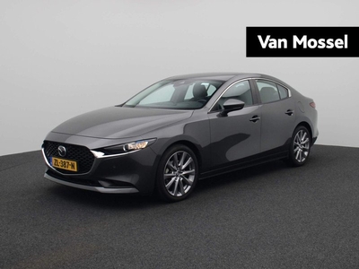 Mazda 3 2.0 e-SkyActiv-G M Hybrid 122 Comfort met Bose | Leder | Bose-Audio | Headupdisplay | Stoel&Stuurverwarming | Led-koplampen | Apple Carplay/Android Auto | Memorystoel | Dodehoekdetectie |