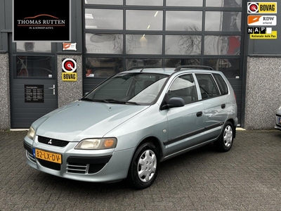 Mitsubishi Space Star 1.6 Family 2003 | Nationale Autopas | Airco | Trekhaak | 5-Deurs | Elektrische Ramen | Elektrisch Verstelbare Spiegels | Boekjes