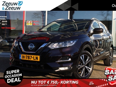 NISSAN QASHQAI 1.3 DIG-T N-Connecta 160PK AUTOMAAT | Navigatie | camerazicht rondom | Trekhaak | 18 inch Lichtmetalen | Parkeersensoren voor en achter | Climate controle | Bluetooth | 1500kg trekgewicht |