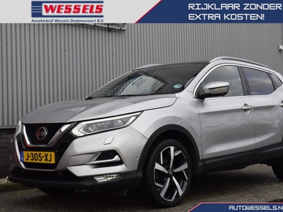 Nissan QASHQAI 1.3 DIG-T Tekna + Cruise, Camera, Panorama, Memory, Stoelverwarming, Leder