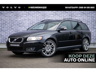 Volvo V50 2.4 Edition I Fin € 201 p/m | Trekhaak | Dakrails | Parkeersensoren | High Performance Audio | Cruise Control | Regensensor |