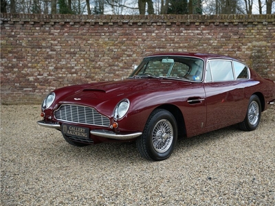 Aston Martin DB6 Vantage Mk1 with manual gearbox This is an original factory Vantage, Matching Numbers and colours, Dubonnet (red) over brown leather, Restored condition, Well documented, Executed with manual gearbox from new, Sold new by Cyril Motors on