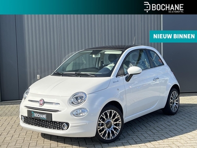 FIAT 500 1.0 Hybrid 70 Dolcevita | Panoramadak | Navigatie | Parelmoer wit | Half Lederen bekleding