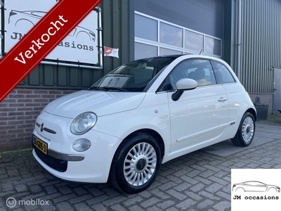 Fiat 500 1.2 Lounge|Airco|pano|bleu&me|N.A.P.|Nieuwe APK!|