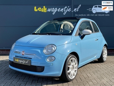 Fiat 500 C 1.2 Color Therapy Cabrio *uniek model *azuurblauw