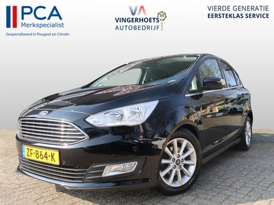 FORD C-MAX 1.0 Titanium 125 PK Benzine ** Hele Mooie ** * Navigatie * Keyless Start * L.M.Velgen * Parkeersensoren V + A * Climate & Cruise Control * Stuur- en Voorruitverwarming *