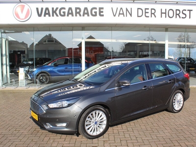 Ford FOCUS Wagon 1.0 125pk Titanium Edition , 1e Eigenaar Climate controil , Trekhaak afneembaar, Naviagtie Cruise Control , Bluetooht , LM velgen , Dealer onderhouden