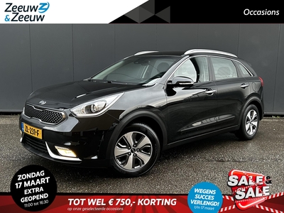 KIA NIRO 1.6i Hybrid DynamicLine Dealer onderhouden | Navi | Bluetooth | Camera | Climate & cruise control | Metallic lak | Fabrieksgarantie t/m 22-06-2026 | NAP