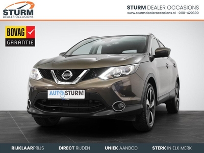 Nissan Qashqai 1.2 N-Connecta Design Pack | Trekhaak | Panoramadak | Navigatie | 360° Camera | Cruise & Climate Control | Keyless Entry | Park. Sensoren | DAB | Rijklaarprijs!