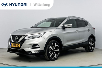 NISSAN QASHQAI 1.2 Tekna + | 1e eigenaar|Zeer lage kmstand!|Navi|Leer| Geheugen functie stoel||PDC|Panodak|