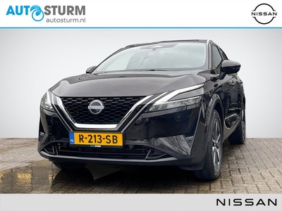 Nissan Qashqai 1.3 MHEV Tekna Design + Cold Pack | Panoramadak | Stuur- + Stoelverwarming | 360° Camera | Adapt. Cruise Control | Head-Up Display | Elek. Achterklep | Rijklaarprijs!