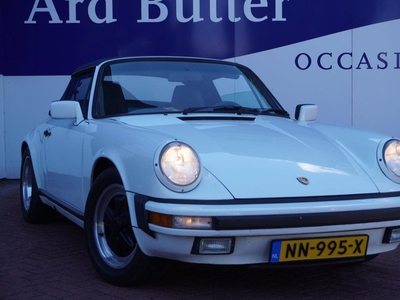 Porsche 911 Cabrio 3.2 G50 BAK Elek-Kap+Volleder+Airco = TOTAAL ORIGINEEL + LAATSE DIE GEMAAKT IS !! 1989!!