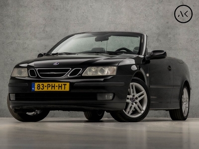 Saab 9-3 Cabrio 1.8t Linear Sport 150Pk Automaat (YOUNGTIMER, ELEK BEDIENBARE KAP, LOGISCH NAP, TREKHAAK, XENON, LEDEREN SPORTSTOELEN, CRUISE CONTROL, SPOILER, NIEUWSTAAT)