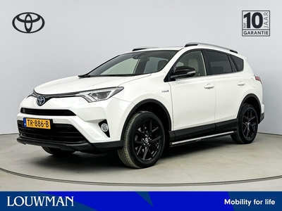 Toyota RAV4 2.5 Hybrid Black Edition | Schuif-/Kanteldak | Leder | Trekhaak | Navigatie | Treeplanken |