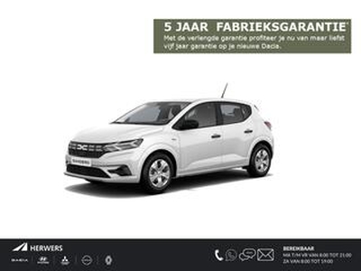 Dacia SANDERO 1.0 TCe 100 ECO-G Essential / Nieuw te Bestellen! / LED / Cruise control / Lichtsensor / DAB / Start & Stop systeem / Airco