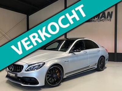 Mercedes-Benz C-KLASSE 63 AMG S Edition 1 MATGRIJS/CERAMIC/PANO/MEMORY/360/ENZ