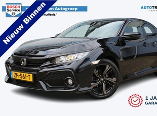 Honda Civic 1.0 i-VTEC Elegance | Incl. 1 jaar Garantie | 1e Eigenaar | Climate controle | Adaptive Cruise controle | Lane assist | Achteruitrijcamera | Parkeersensoren V+A | Navigatie | Stoelverwarming | Afneembare trekhaak | Apple Carplay/Android Auto |