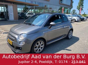 Fiat 500 Cabrio 0.9 TwinAir Turbo Lounge Airco , electr ramen , nieuwe koppeling & Bak