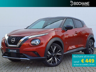 Nissan Juke 1.0 DIG-T 114 DCT7 N-Design Automaat / Navigatie / Climate Control / Parkeersensoren + Camera / Two-Tone / Lichtmetalen Velgen / Privacy Glass