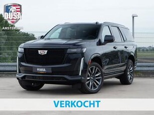 Cadillac ESCALADE 6.2 V8 Sport Platinum SUV EXPORT PRICE Luchtvering / Panoramadak / 7 Seats Kleur Dark Moon