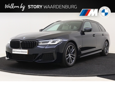 BMW 5-SERIE Touring 520i High Executive M Sport Automaat / Panoramadak / Trekhaak / Laserlight / Harman Kardon / Parking Assistant / Live Cockpit Professional / Stoelverwarming voor + achter