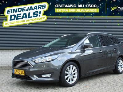 FORD FOCUS Wagon 1.0 EcoBoost 125pk Titanium | PDC Voor & Achter | Cruise Control | Stoelverwarming |