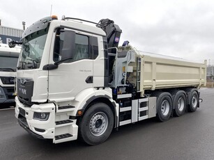 MAN TGS 35.480 8x4-4 BL HYVA 2-zijdige kipper + HMF kraan