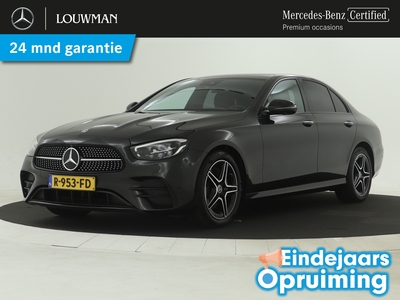 MERCEDES E-KLASSE 200 Business Solution AMG | 360-Camera | AMG-Line | AMG- Styling | Dodehoekassistent | Nightpakket | Sfeerverlichitng | Navigatie |