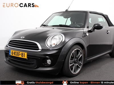 MINI MINI Cabrio Mini 1.6 Automaat One Chili | Navigatie | Leder | Leder | Parkeersensor achter | Bluetooth | Lichtmetalen Velgen