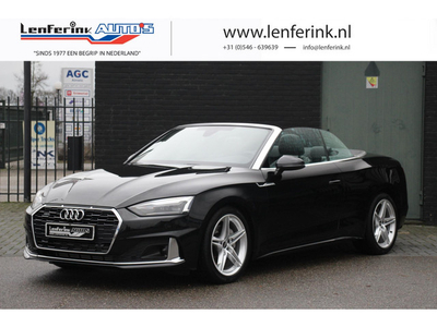 Audi A5 Cabriolet 40 TFSI 204 pk Quattro S Edition Leder Zwart Navi, Camera, Virtual Cockpit, El. Voorstoelen