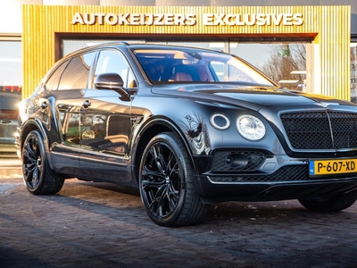 Bentley Bentayga 6.0 W12 black on black Panodak Leer Massage 360 Cam. DAB+ W12