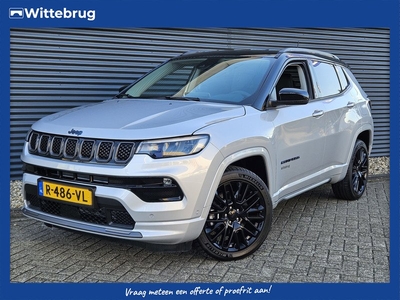 Jeep Compass 4xe 240pk Plug-in Hybrid S Two Tone | Lederen Bekleding | Keyless | Navigatie | Camera | Mooie Zwarte Velgen !! Company-car!