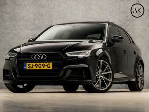 Audi A3 Sportback 1.5 TFSI S-Line Sport 150Pk Automaat (SCHUIFDAK, 2X S-LINE, GROOT NAVI, CLIMATE, LM VELGEN 19'', LEDER, SPORTSTOELEN, CRUISE, FLIPPERS, PLAT S-LINE SPORTSTUUR, NIEUWSTAAT)