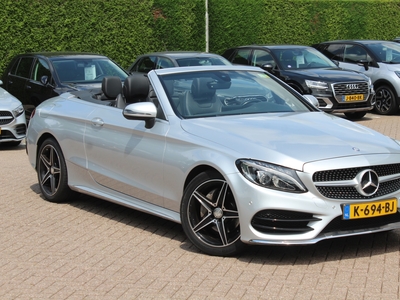 MERCEDES C-KLASSE Cabrio 200 Edition 1 AMG / Camera / Leder / Navigatie / Dodehoek / Stoelverwarming