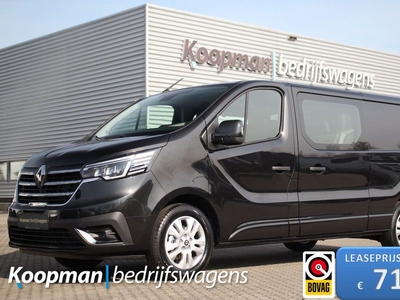 Renault Trafic 2.0dCi 170pk T30 L2H1 DC Luxe | Automaat | L+R Zijdeur | Carplay/Android | Lease 717,- p/m