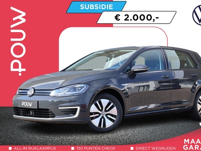 VOLKSWAGEN GOLF e-Golf E-DITION | Navigatie | Adaptieve Cruise Control | Voorruitverwarming