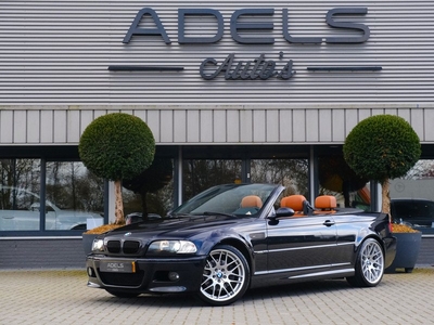 BMW 3 Serie M3 cabrio E46 SMG Nederlandse Auto Dealer Onderhouden Carbonschwarz