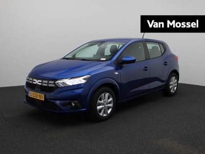 Dacia Sandero 1.0 TCe 90 Expression | Navigatie | Airco | Cruise Control | Apple Carplay/Android Auto | Parkeersensoren | Mistlampen Voor | Bluetooth Telefoonvoorbereiding |