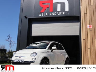 Fiat 500 Cabrio /Airco/half leder/pdc/NAP/NLauto/nieuw staat