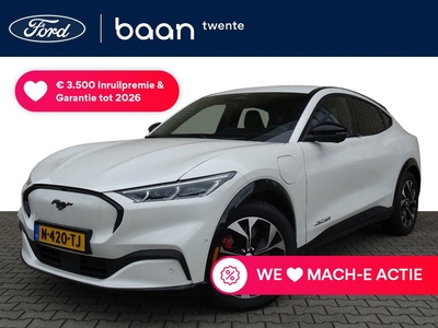 Ford Mustang Mach-E 98kWh - 338pk Extended AWD | Bijtelling vanaf €346,- p/m | Full Options | Technology Pack | 360 Camera | Star White