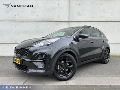 Kia Sportage 1.6 T-GDI Black Edition Automaat | Panoramadak | Leder | Camera | Navi | Stuur-/Stoelverwarming | Clima | 17” Velgen | PDC | Cruise | LED |