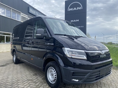 MAN TGE 3.180 L3H2 / Commander I Adaptieve Cruise I Stoelverwarming I Deep Black / Dubbele schuifdeuren / Automaat