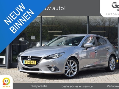 Mazda 3 2.0 GT-M met Leer/Nav/Hud/Lmv/Pdc