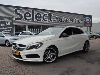 Mercedes-Benz A-klasse 180 AMG SPORTLINE automaat|LEDER/ALCANTARA SPORTSTOELEN|ZWARTE HEMEL|NAVI|PRIVACY GLASS|PDC