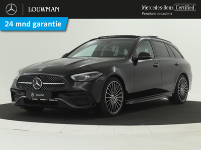 MERCEDES C-KLASSE Estate 180 AMG Nightpakket | Trekhaak | Panorama-schuifdak | Parkeerpakket met Camera | KEYLESS-GO | EASY-PACK-achterklep | Sfeerverlichting | Interieurverlichtingspakket |